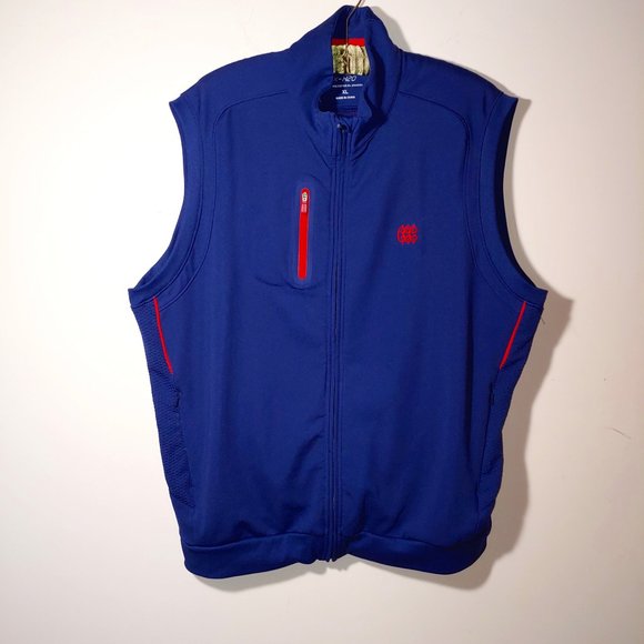 Bobby Jones X-H2O Performance Knitwear Golf Athletic Full Zipper Vest Size XL - Picture 1 of 6